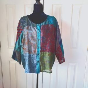 Sacred Threads Silk Kimono Style Jacket
